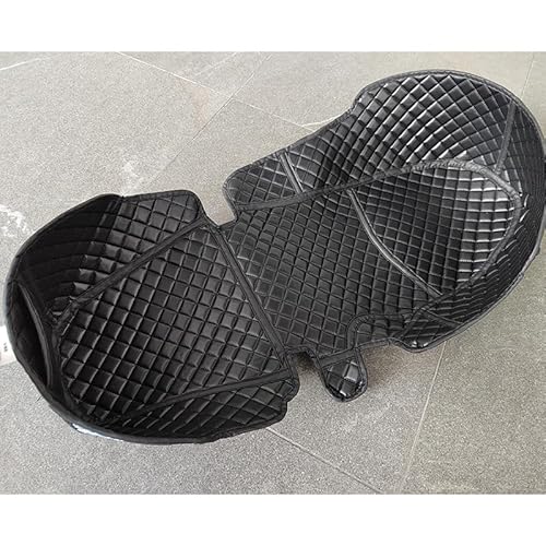 Für XMAX300 X-MAX 125 250 300 400 X-Max Motorrad Zubehör Kofferraum Hinten Kissen Innenraum Sitz Lagerung Eimer Gepäckträger Futter Pad (Schwarz) von Tongyaoyao