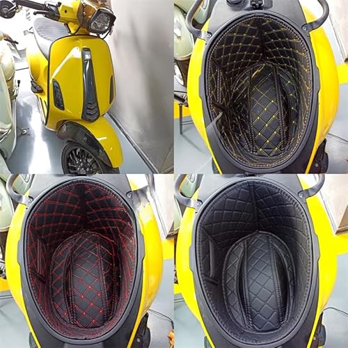 Motorrad hinten Kofferraum Cargo Liner Protector Sitz Eimer Pad Zubehör kompatibel mit Vespa Sprint125 Primavera Sprint 150 Motorrad Kofferraum Innenkissen Pad (Rot) von Tongyaoyao