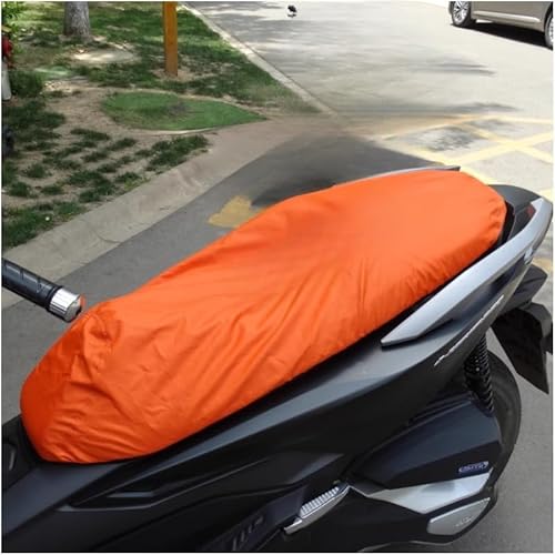 Rutschfester Motorradsitzbezug Atmungsaktiver Sitzbezug Sitzbezug kompatibel mit C400GT C 400GT Kissenschutz Komfortabler Sitz (Orange) von Tongyaoyao