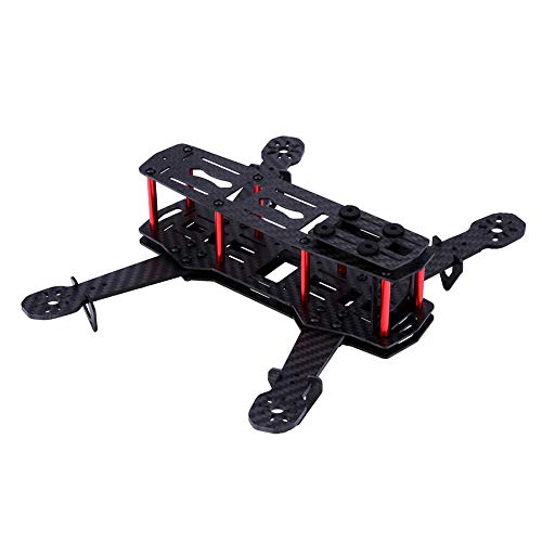 Drone Frame Kit mit Schrauben, 2Types X-Struktur 250MM Quadcopter Drone Frame Kit RC Zubehör für QAV250 FPV Race Drone/Mini 4-Achs FPV Drone(Kohlefaser) von Tonysa