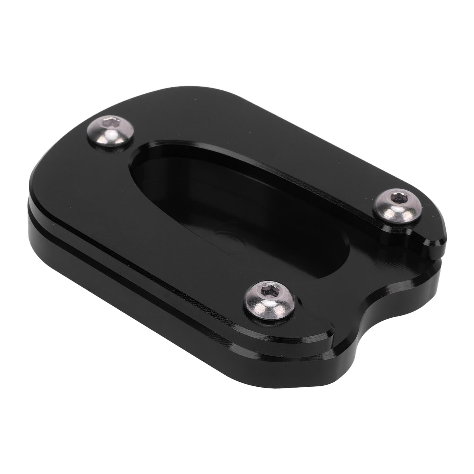 Tonysa Motorrad Kickstand Pad Aluminiumlegierung Motorrad Seitenständer Fußstütze Ersatz für Enfield Meteor 350 2021-2023 (Black) von Tonysa