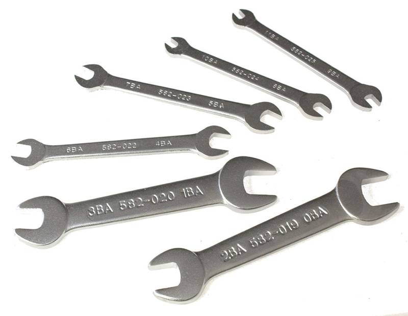 Toolzone Maulschlüssel, Schraubenschlüssel offen, 6-teiliges Set von Toolzone