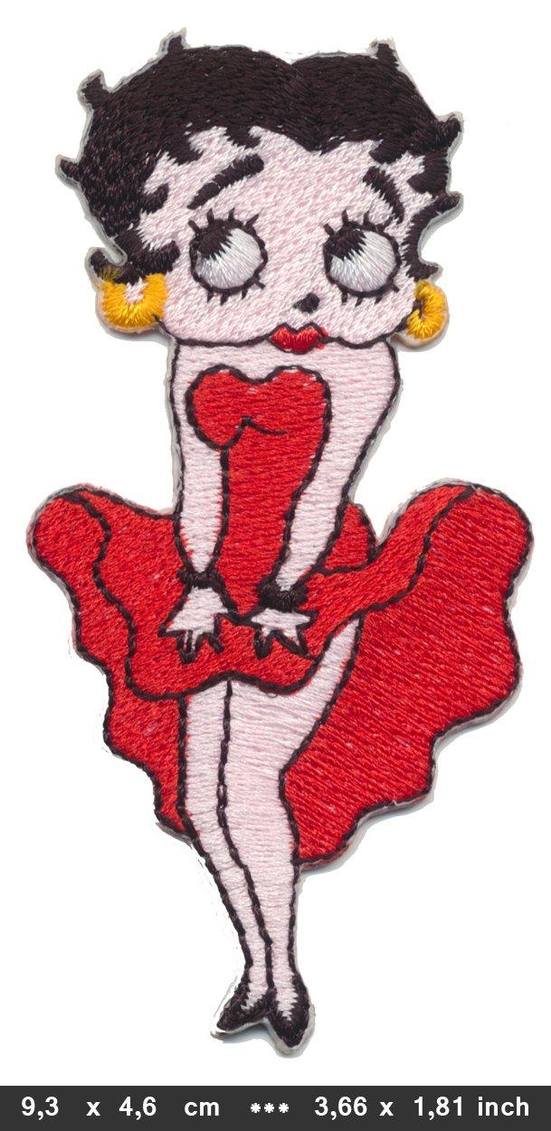 Toons Betty Boop Patches Aufnäher Aufbügler Cartoon Zeichentrick USA von Toons