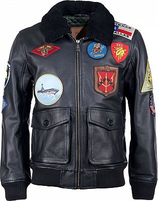 Top Gun 20201007 , Lederjacke - Schwarz - 3XL von Top Gun