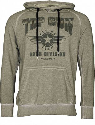 Top Gun 2102, Kapuzenpullover - Oliv - M von Top Gun