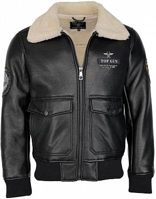 Top Gun 3035, Kunstlederjacke - Schwarz - 3XL von Top Gun