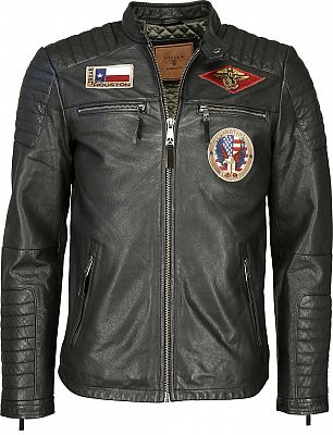 Top Gun Beef, Lederjacke - Schwarz - L von Top Gun