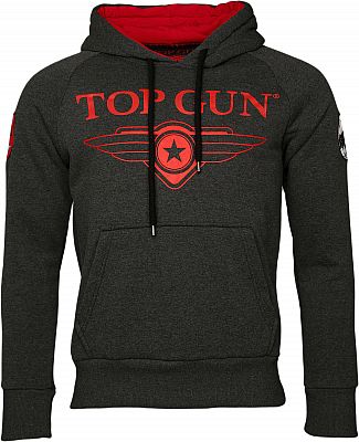 Top Gun Defender, Kapuzenpullover - Dunkelgrau - 3XL von Top Gun