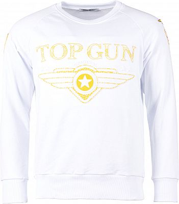 Top Gun Dell, Sweatshirt - Weiß - 3XL von Top Gun