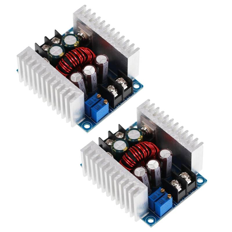 2 Stück Buck Converter Modul 20A Abwärtsspannungsregler Konstantspannung Konstantstrom Leistungsmodul für elektronische Projekte von TopHomer