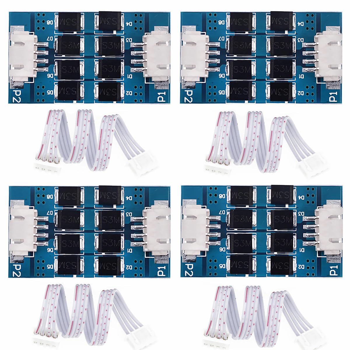 3D-Drucker-Glätter-Addon-Modul, Schrittmotor-Treiber-Clip-Filter für Musterbeseitigung von Schichtlinien, komplettes Set mit Verbindungskabel (4 Stück) von TopHomer