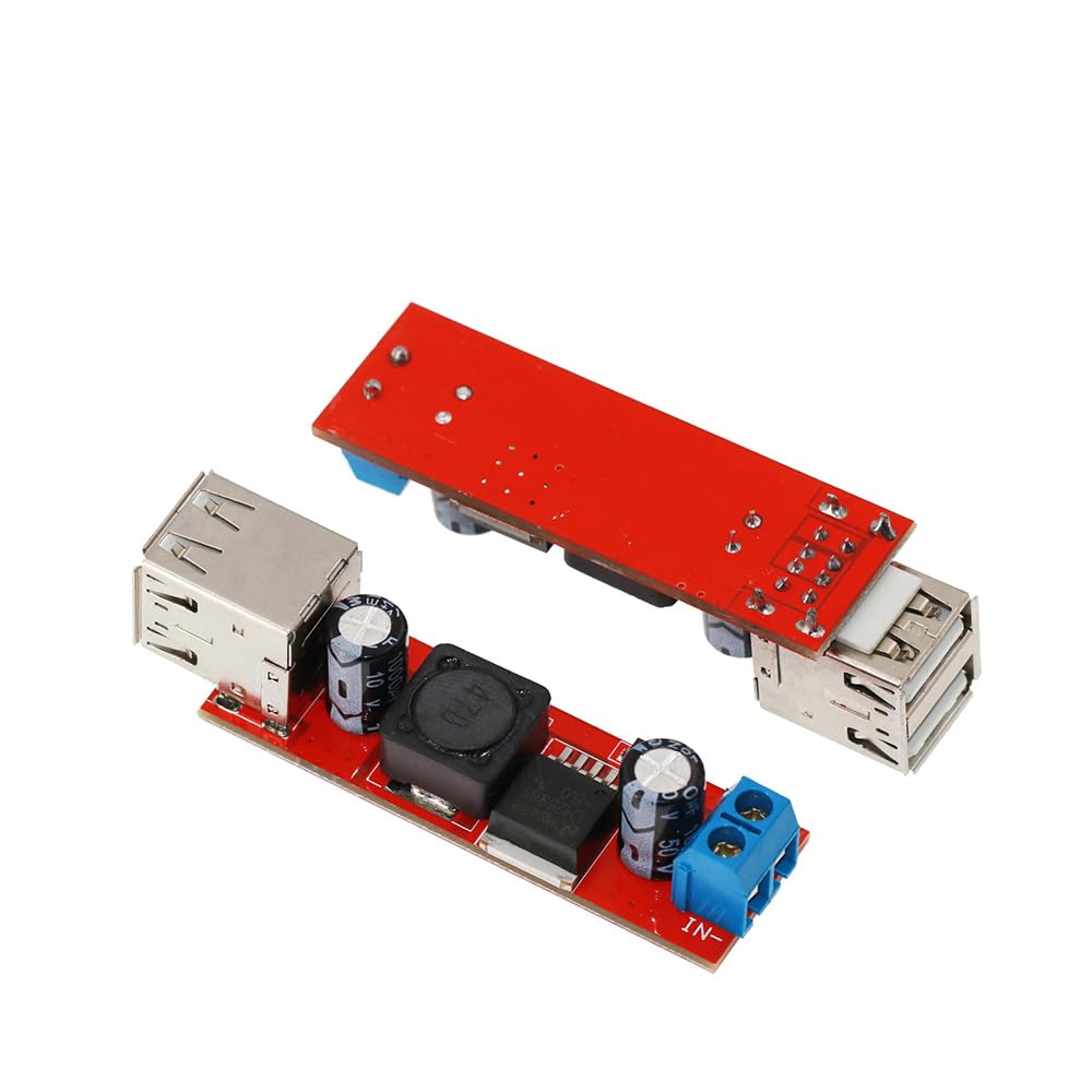 Step-Down-Strommodul, Dual-USB, DC 6–40 V auf 5 V, 3 A, Step-Down-Abwärtswandler, Doppel-USB-Ladeausgangsmodul von TopHomer