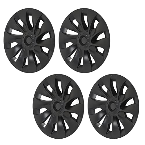 4Pcs 18in Wheel Hubcap for Tesla 2017 to 2023, Matte Black Cool Sporty Wheel Cover Hubcap Replacement for Tesla 2017 to 2023, Model Y Accessories von Topiky