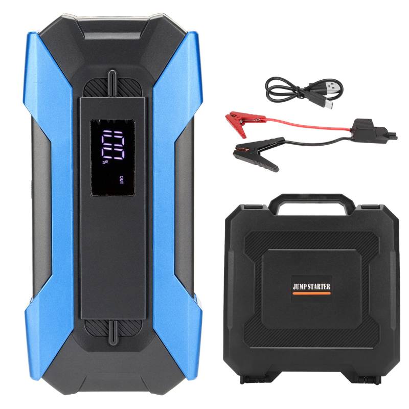 A11 Autostarter, 1500A Peak 12000mAh Autostarthilfe, Autobatterie Starthilfe Power Pack für Bis zu 7L Gas oder 5L Dieselmotor, Sicherer 12V Tragbarer Batteriestarter von Topiky