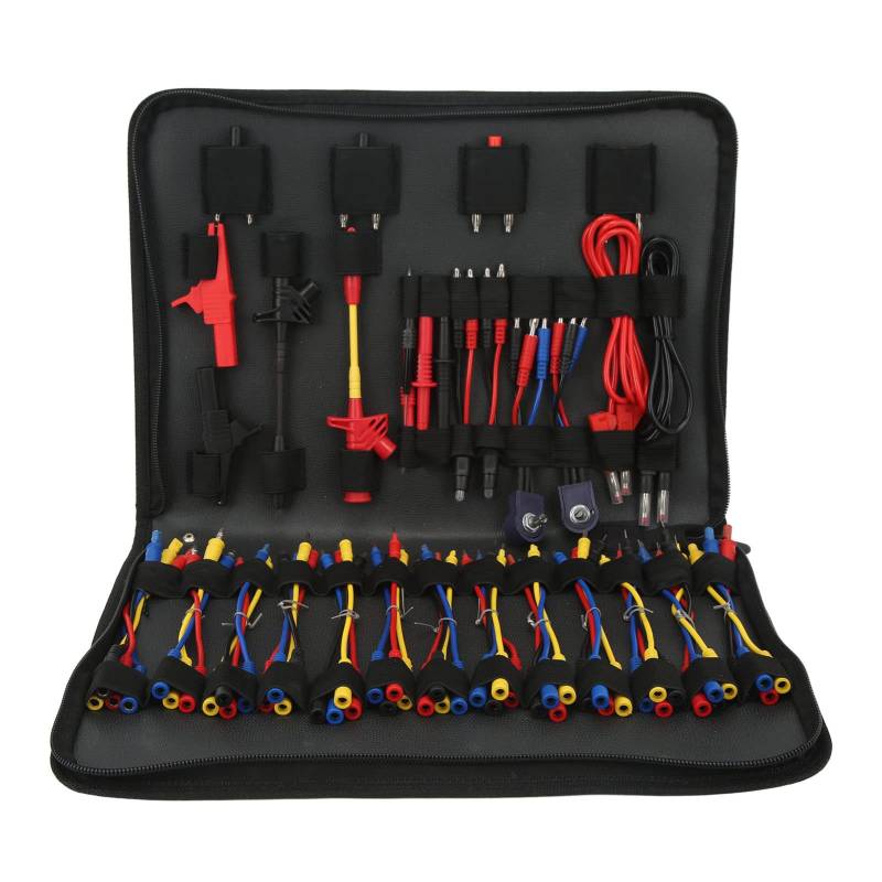 Multifunktion Ale Auto-Diagnose-Werkzeuge, Kfz-Schaltkreis-Test-Leads-Kit mit Schwarzem Trage Koffer, Multimeter-Elektro-Tester Diagnose Werkzeuge Draht-Steck Verbinder Adapter von Topiky