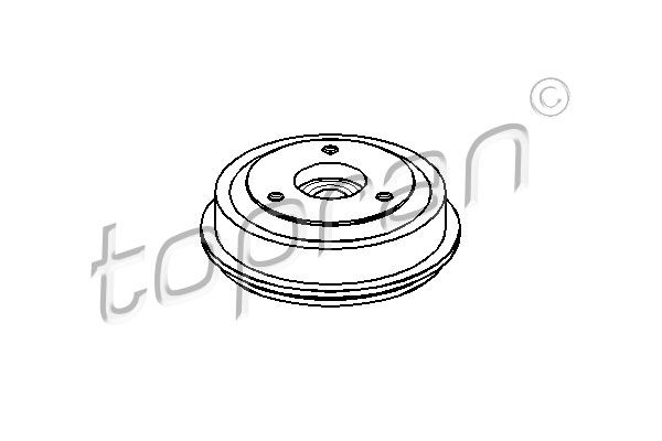 Bremstrommel Hinterachse Topran 721 215 von Topran