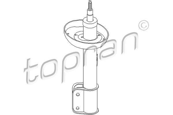 Stoßdämpfer Vorderachse rechts Topran 206 058 von Topran