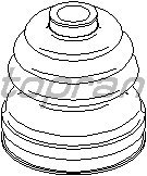 TOPRAN 111 778 Faltenbalg, Antriebswelle von Topran