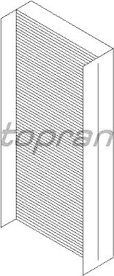 TOPRAN 300 008 Filter, Innenraumluft von Topran