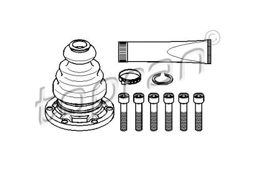 TOPRAN Faltenbalgsatz für Antriebswelle, 103 688 von Topran