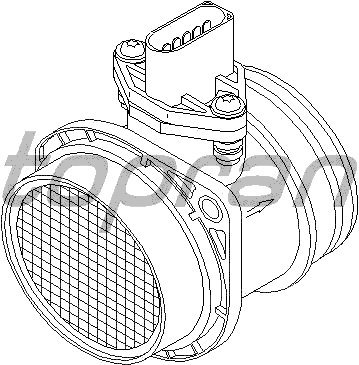 TOPRAN Luftmassenmesser, 501 510 von Topran