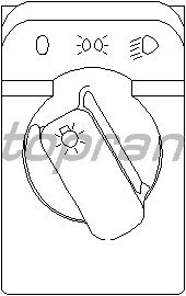 TOPRAN Schalter für Hauptlicht, 206 944 von Topran