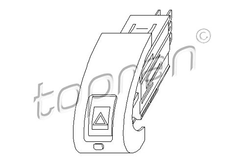 TOPRAN Warnblinkschalter, 206 211 von Topran