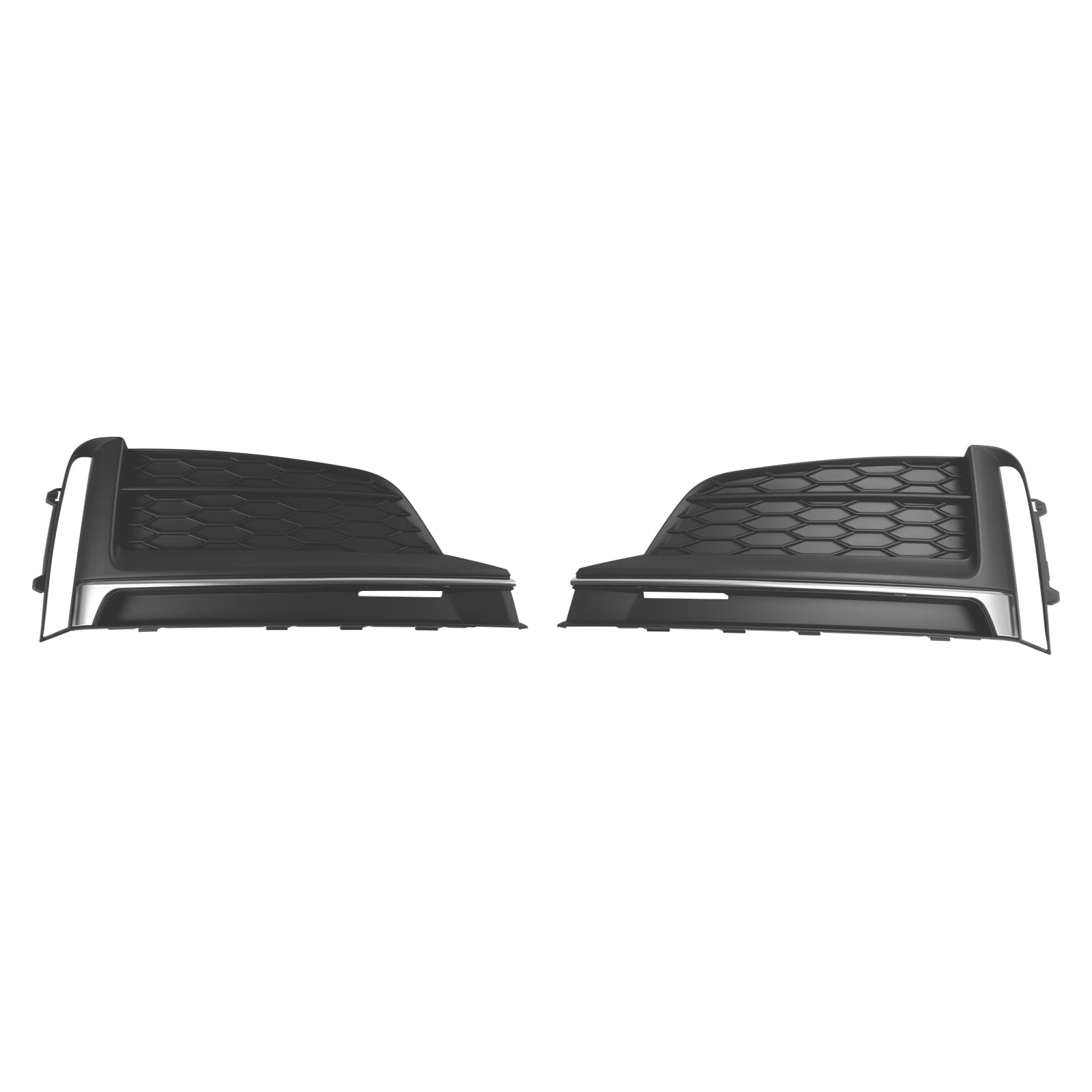 Topteng 2PCS Front Bumper Fog Light Grille Cover Trim passend für Audi A5 S-Line S5 2018-2019 von Topteng