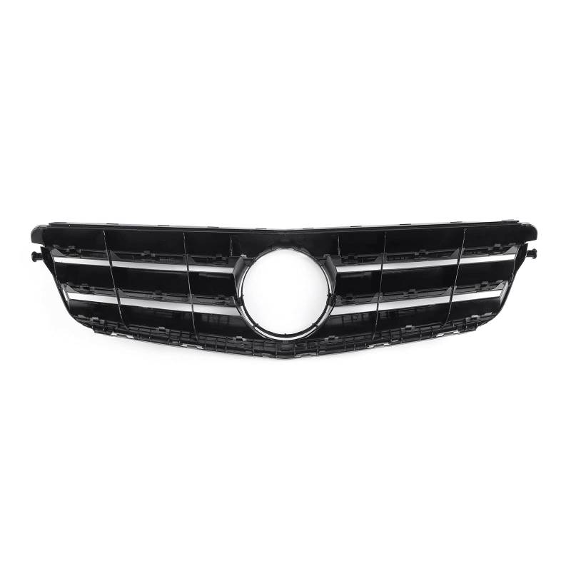 Topteng Black Chrome Front Grill Grille passend für Benz C Class W204 C300 C350 2008-2014 von Topteng