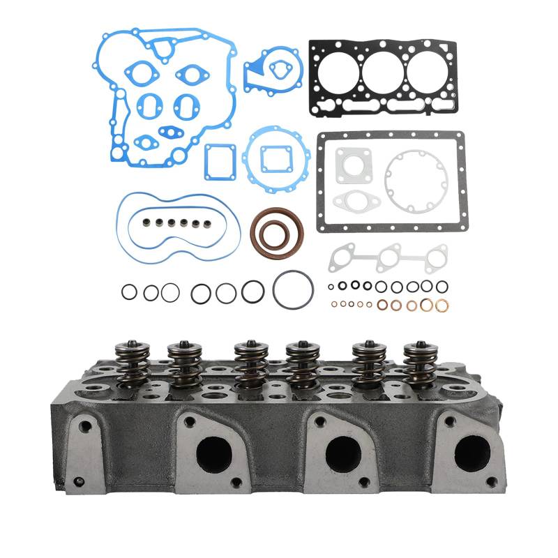 Topteng Complete Cylinder Head+Gasket passend für Kubota D1105 RTV1100 RTV1100CW9 RTV1140CPX von Topteng