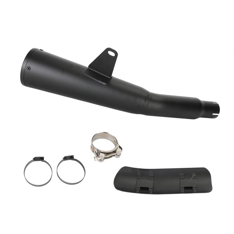 Topteng Exhaust Muffler Pipe Slip On Black passend für Honda Rebel cm 1100 Cmx 1100 21-23 von Topteng