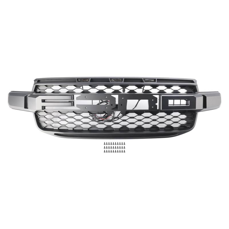 Topteng Front Bumper Grill Grille passend für Ford Ranger Everest Next Gen Wildtrak 2023-2024 von Topteng