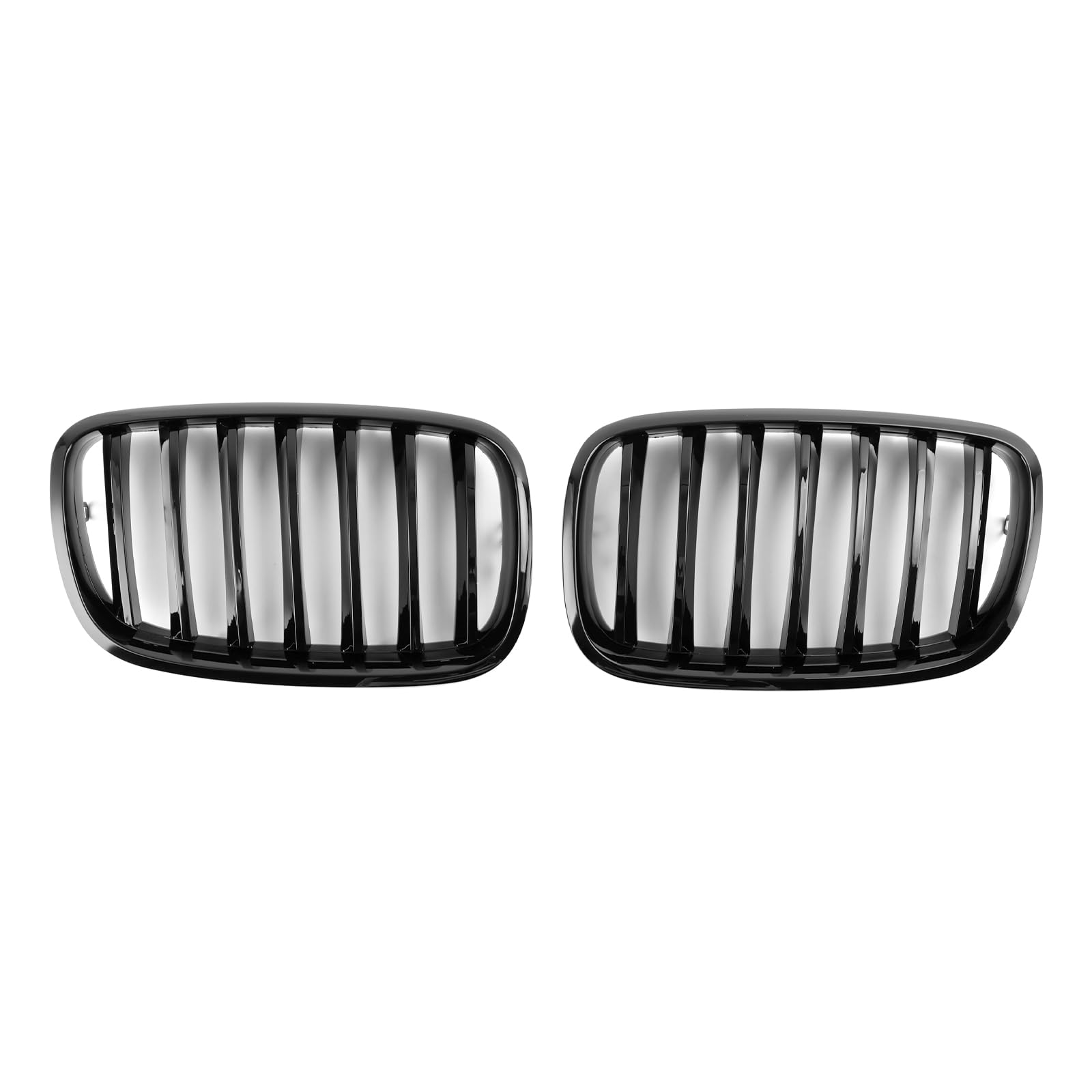 Topteng Front Bumper Kidney Grille Grill passend für BMW X5 E70 X6 E71 2007-2013 Gloss Black von Topteng