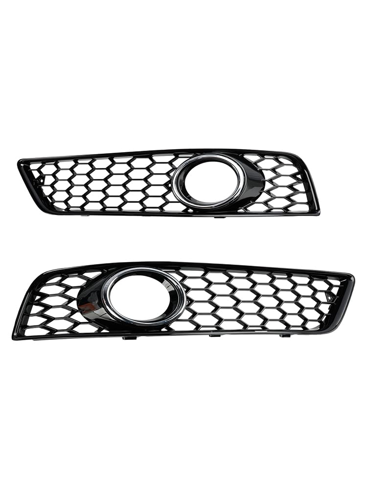 Topteng Honeycomb Bumper Front Fog Light Grille Grill Cover passend für Audi A3 8P 2009-2013 von Topteng