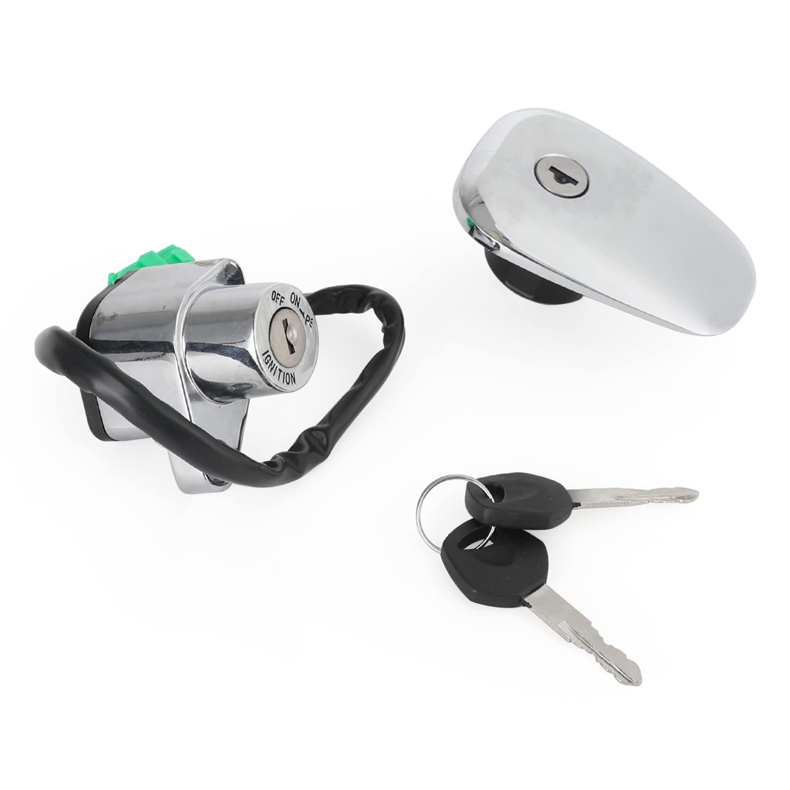 Topteng Ignition Switch Fuel Gas Cap Keys passend für Suzuki Intruder VS700 VS750 VS800 VS1400 von Topteng