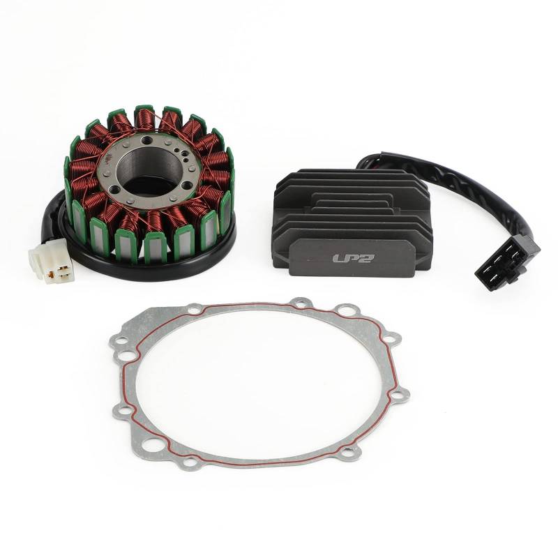 Topteng Magneto Coil Stator+Voltage Rectifier+Gasket passend für Suzuki GSXR 600 750 1996-2000 von Topteng