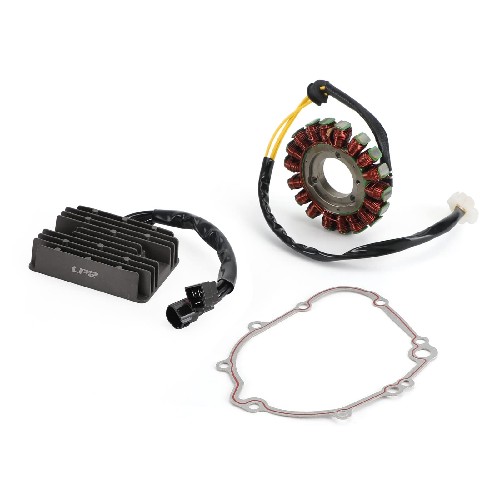 Topteng Magneto Coil Stator+Voltage Rectifier+Gasket passend für Suzuki GSXR 600 750 2008-2019 von Topteng