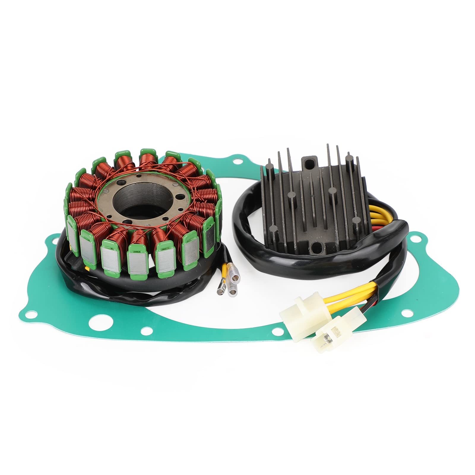 Topteng Magneto Coil Stator + Voltage Regulator + Gasket Assy passend für Suzuki GS 500 E ET 1989-2000 von Topteng