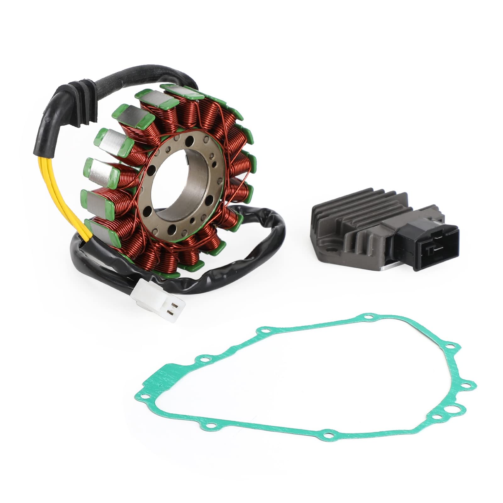 Topteng Magneto Stator+Spannungsgleichrichter+Dichtung passend für Honda CB600F Hornet 2003-2006 05 04 von Topteng