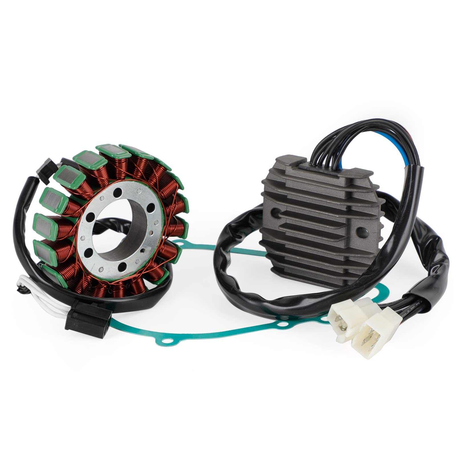 Topteng Magneto Stator+Spannungsgleichrichter+Dichtung passend für Kawasaki ZX 600 636 ZX6R ZX6RR 05-06 von Topteng