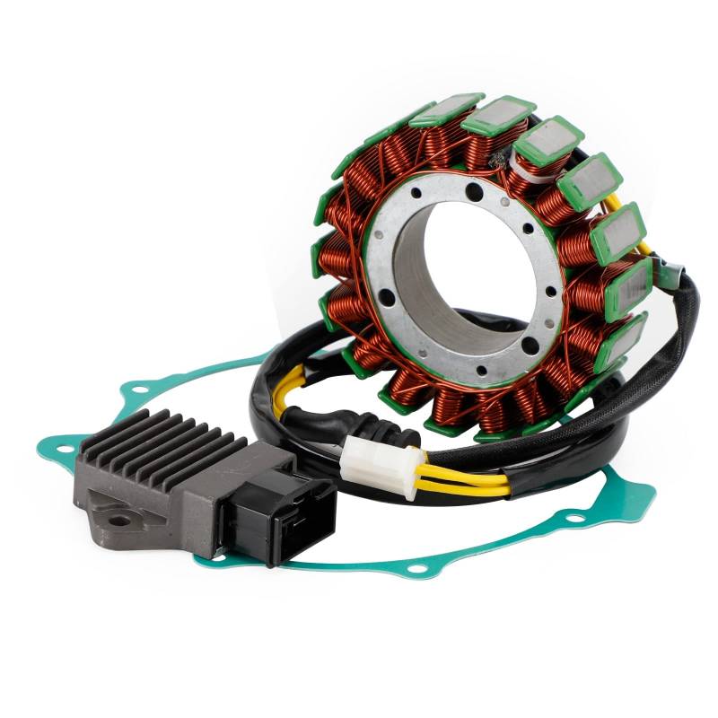 Topteng Magneto Stator+Voltage Rectifier+Gasket passend für Honda Super Hawk VTR1000F 1998-2005 von Topteng