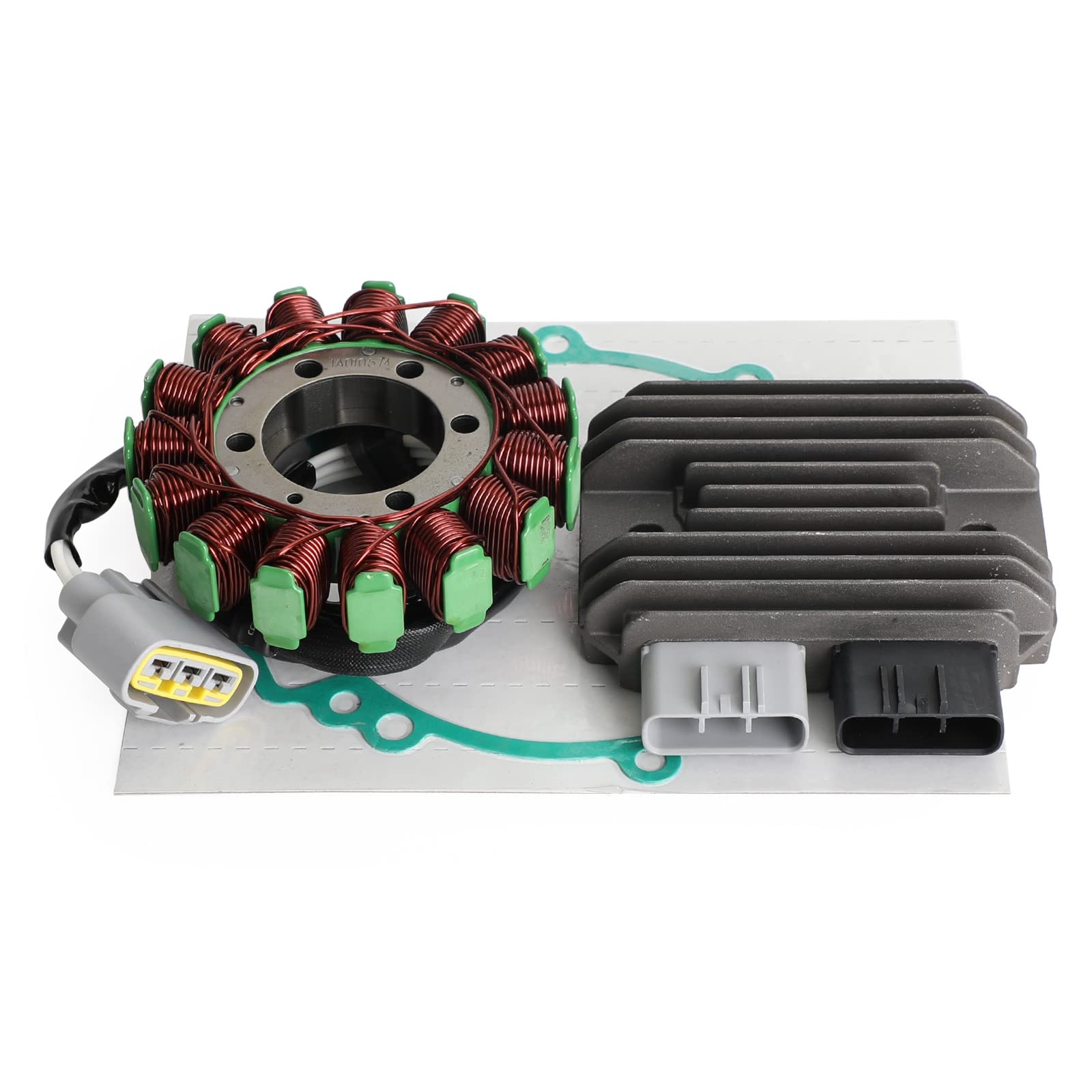 Topteng Magneto Stator+Voltage Rectifier+Gasket passend für Kawasaki Ninja ZX10R ZX-10R 08-2010 von Topteng