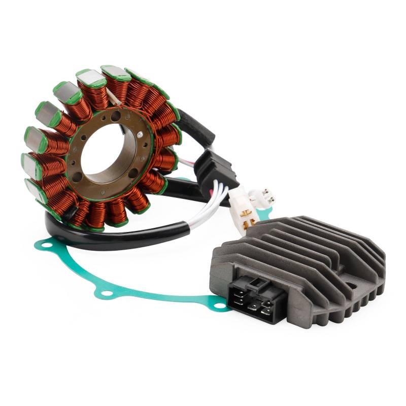 Topteng Magneto Stator + Voltage Rectifier + Gasket passend für Yamaha YZF-R 125 YZF-R125 08-09 von Topteng