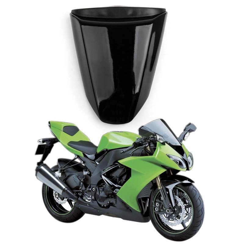 Topteng Motorrad Hinten Sozius-Sitz, Motorrad Fondpassagier Soziusabdeckung ABS Pad Motor Verkleidung Heckabdeckung für Ka-wasaki ZX10R ZX 10R 2008-2009 von Topteng