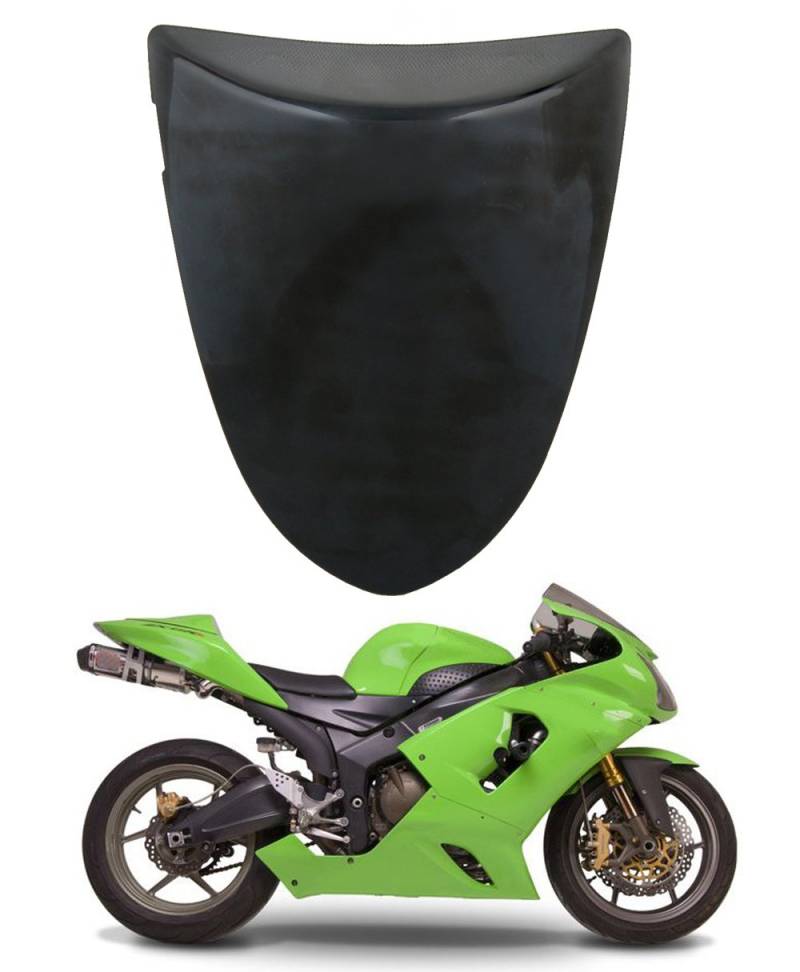 Topteng Motorrad Hinten Sozius-Sitz, Motorrad Fondpassagier Soziusabdeckung ABS Pad Motor Verkleidung Heckabdeckung für Ka-wasaki ZX6R ZX 6R 2005-2006 von Topteng