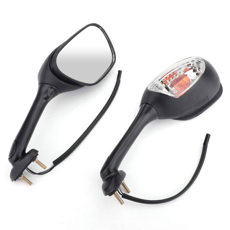 Topteng Motorrad Spiegel Paar Blinker Für Su-zu-ki GSXR 600 GSX-R 750 GSXR 1000 06-14 BK von Topteng