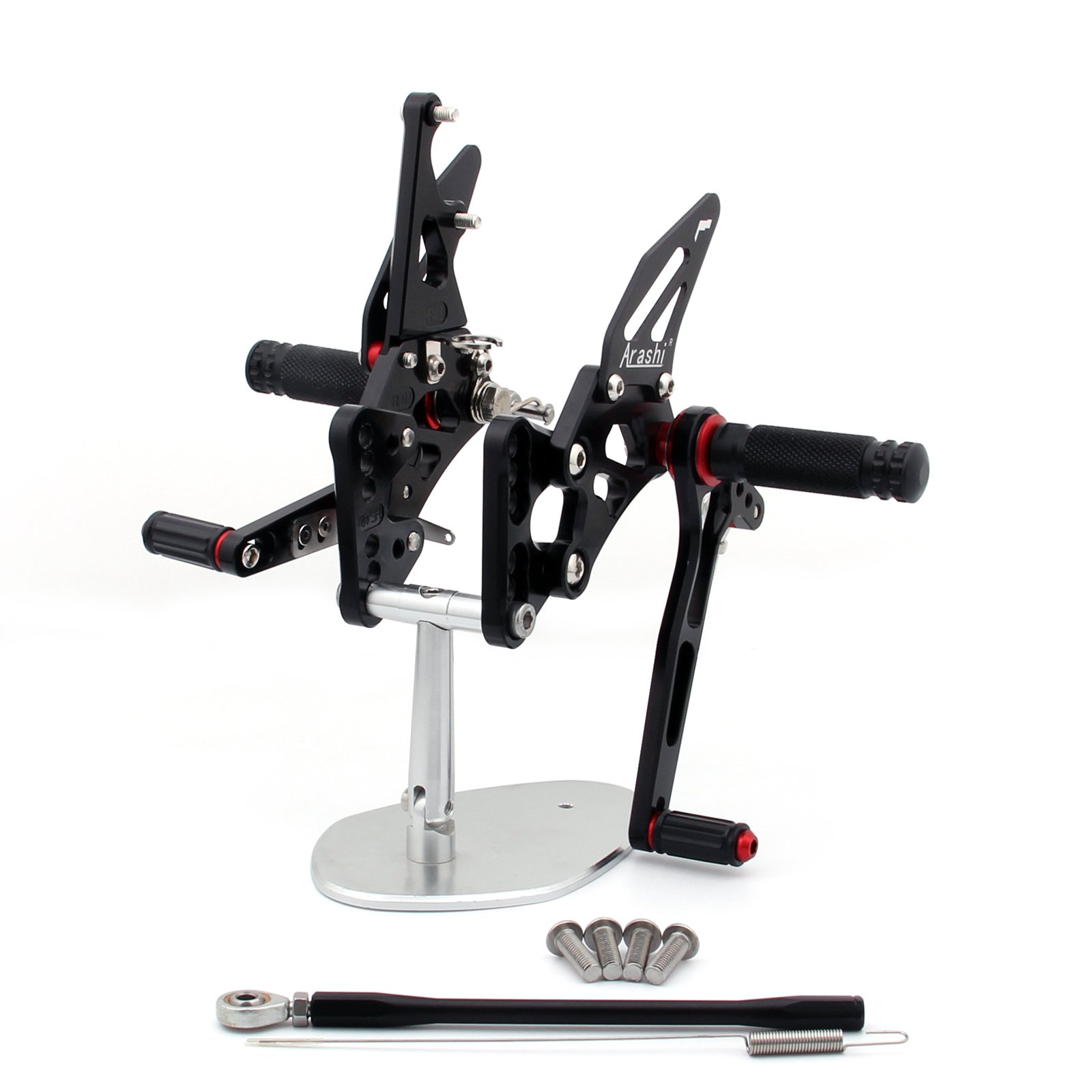 Topteng Rearset Rear Set passend für Suzuki GSXR1000 GSXR 1000 2005-2006 Black von Topteng