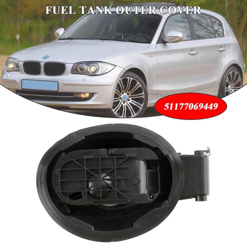 Topteng Scharnierabdeckung für Tankklappe 51177069449, passend für BMW 1er E81 E87 von Topteng