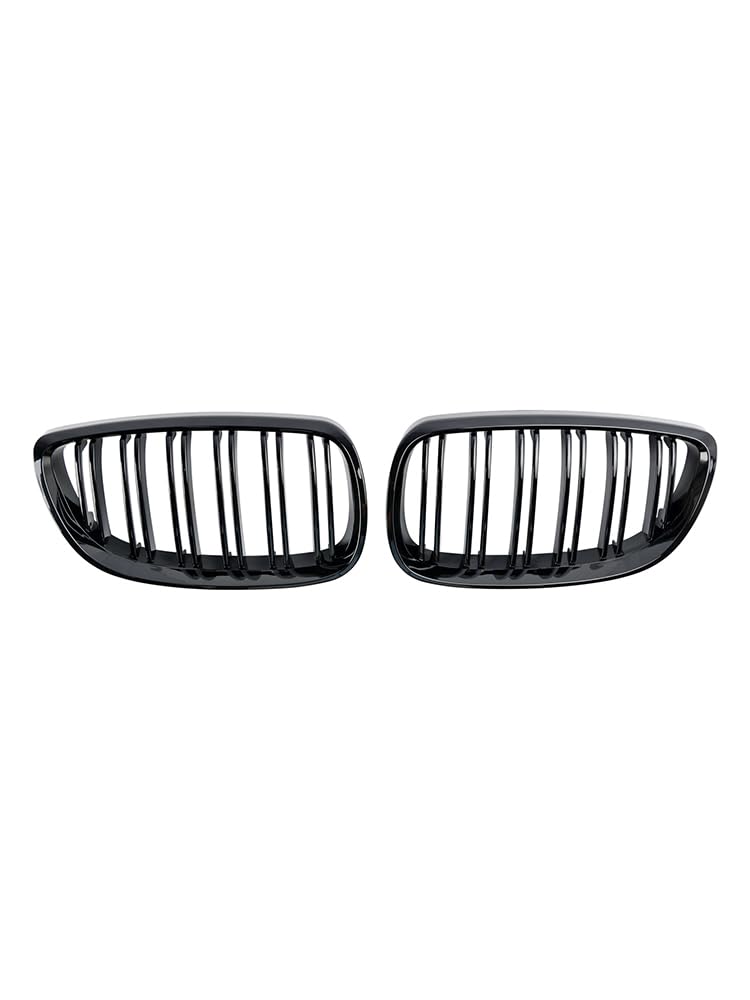 Topteng Schwarz glänzender Nierengrill für die Front, passend für BMW E92 E93 328i 335i 2006-2010 2DR von Topteng