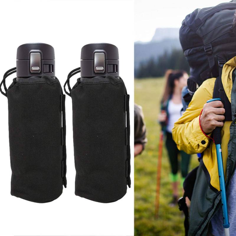 Topyond 2-teilige Wasserflaschen-Tragetasche – Sportflaschen-Schutztasche Für Outdoor-Camping, Wandern Und Angelaktivitäten von Topyond